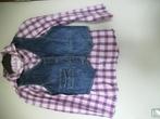 Jeans gilet + bloes 158-164, Ophalen of Verzenden, Gebruikt, Meisje