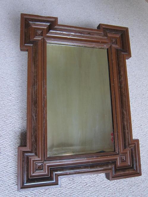 Oude spiegel, 45 x 60 cm, Antiek en Kunst, Antiek | Spiegels, Ophalen of Verzenden