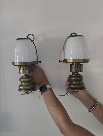 Vintage wandlampen / muurlampen, 2 stuks beschikbaar voor biedingen
