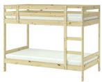 IKEA MYDAL stapelbed met 2 matrassen – grenenhout – 90x200 c, Ophalen, Zo goed als nieuw, Stapelbed