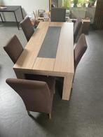 Table de salle à manger + 6 chaises URGENT, Maison & Meubles, Tables | Tables à manger, 150 à 200 cm, Cinq personnes ou plus, Bois