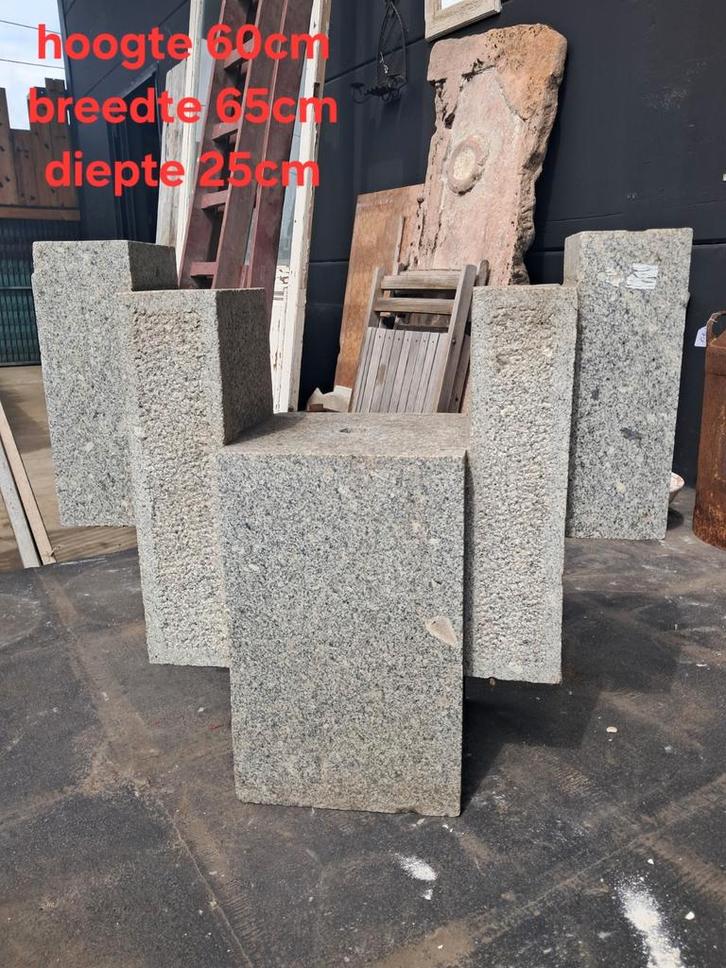 Massieve granieten sokkel, Tuin en Terras, Vijver-toebehoren, Ophalen