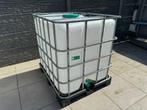IBC-container (wit) 1.000L waterton op kunststof pallet, Met kraantje, Kunststof, 150 liter of meer, Zo goed als nieuw