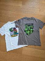 3x t-hirt korte mouw Minecraft maat 13/14j of 158/164, Jongen of Meisje, Minecraft, Ophalen of Verzenden, Zo goed als nieuw