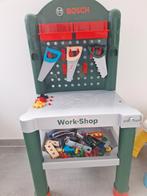Speelgoed workshop + grotere auto's, Comme neuf, Enlèvement ou Envoi