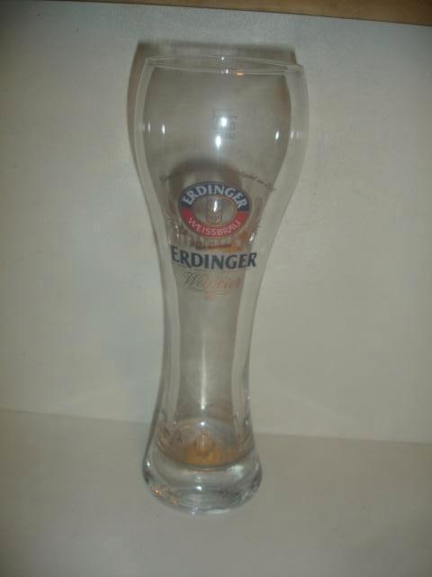 Bierglas Erdinger Weissbräu, 0,5 liter., Collections, Marques de bière, Comme neuf, Verre ou Verres, Autres marques, Enlèvement ou Envoi