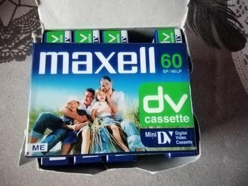 5 nieuwe Maxell 60 SP/90 LP-videocassettes beschikbaar voor biedingen