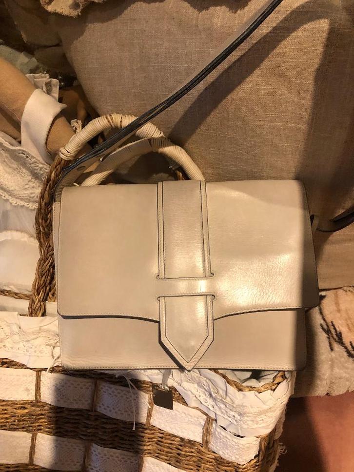 Delvaux vintage creme handtas, Handtassen en Accessoires, Tassen | Damestassen, Gebruikt, Handtas, Ophalen of Verzenden