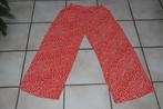 Rood-witte wijde zomerbroek maat M/L als nieuw, Kleding | Dames, Maat 38/40 (M), Ophalen of Verzenden, Zo goed als nieuw, Lang