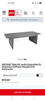 Table de jardin en aluminium, Enlèvement, Neuf, Rectangulaire, Aluminium