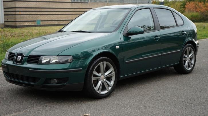 Seat Leon 1.8 20V // 200 PK //benzine// Schitterende staa, Autos, Seat, Particulier, Leon, Essence, Vert, Enlèvement