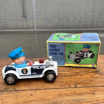 Vintage speelgoed auto Kiddy Highway Patrol Police, Antiek en Kunst, Ophalen of Verzenden