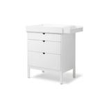Stokke witte commode met verzorgingseenheid & verzorgingsmat, Ophalen, Zo goed als nieuw, Commode