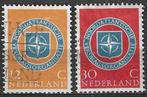 Pays-Bas 1959 - Yvert 701-702 - 10 ans de l'OTAN (ST), Timbres & Monnaies, Timbres | Pays-Bas, Envoi, Affranchi