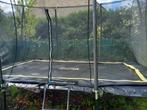 Opbouw trampolin L 3,96 x B 2,44 m met vangnet en trapje, Kinderen en Baby's, Gebruikt, Ophalen