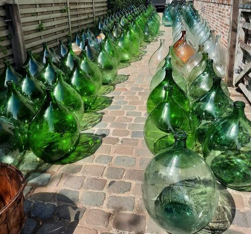 Lot van 10 dame jeanne flessen XXL, Huis en Inrichting, Woonaccessoires | Overige, Zo goed als nieuw, Ophalen
