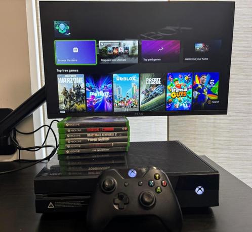 Xbox One Set: Console, 2 Controllers, 6 Games - Ready to Go!, Games en Spelcomputers, Spelcomputers | Xbox One, Gebruikt, Xbox One