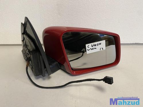 MERCEDES C KLASSE W204 rood rechts spiegel red right mirror, Auto-onderdelen, Spiegels, Mercedes-Benz, Gebruikt
