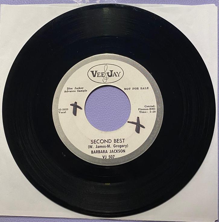 Barbara Jackson Second Best Label Vee Jay, CD & DVD, Vinyles | R&B & Soul, Utilisé, Soul, Nu Soul ou Neo Soul, 1960 à 1980, Autres formats