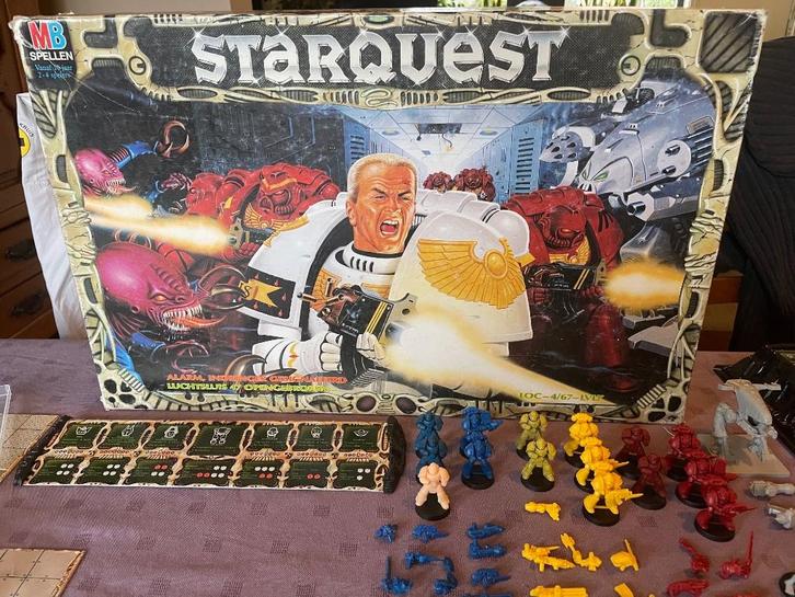 Bordspel Starquest (MB,1990), Hobby en Vrije tijd, Gezelschapsspellen | Bordspellen, Zo goed als nieuw, Ophalen