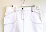 CAROLINE BISS - witte jeansrok - stretch - 46, Knielengte, Wit, Zo goed als nieuw, Maat 46/48 (XL) of groter