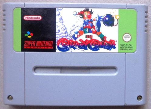 Kidklown in Crazy Chase voor de Europese Super Nintendo, Games en Spelcomputers, Games | Nintendo Super NES, Gebruikt, Ophalen of Verzenden
