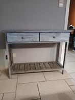 bijzettafel, Huis en Inrichting, Tafels | Bijzettafels, Ophalen, Gebruikt, Rustiek, 75 cm of meer