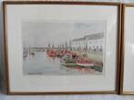 2 aquarellen van Robert Leboucher, Antiek en Kunst, Kunst | Etsen en Gravures, Ophalen of Verzenden