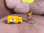 Miko miniatuur wielrenner (Joop Zoetemelk) + vrachtwagen, Ophalen of Verzenden, Zo goed als nieuw