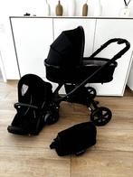 x Adventure buggy / kinderwagen zwart met reiswieg en tas, Kinderen en Baby's, Kinderwagens en Combinaties, Gebruikt, Verstelbare duwstang