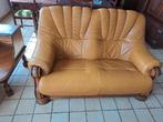 Gratis 2 lederen tweezit zetels, Huis en Inrichting, Ophalen, Gebruikt
