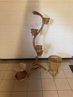 Vintage bamboe set 5 delig, Ophalen, Gebruikt