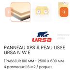 URSA XPS isolation sol, 5 à 10 m², Mousse polystyrène (Tempex), 8 à 12 cm, Isolation de sol