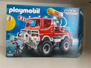 Camion de pompiers PlayMobil - complet, Enlèvement ou Envoi, Comme neuf, Ensemble complet