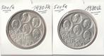 2X500 FR 1980 VL+FR, Ophalen of Verzenden, Zilver