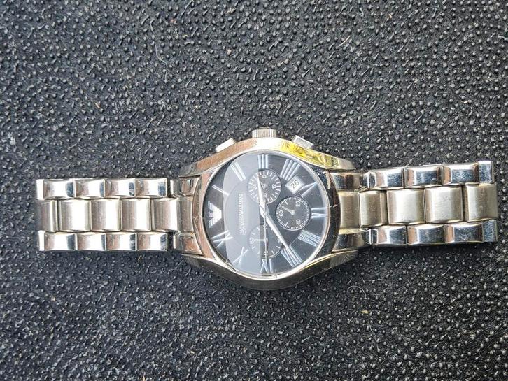 Horloge Emporio Armani AR0673, Handtassen en Accessoires, Horloges | Heren, Gebruikt, Polshorloge, Omega, Staal, Ophalen