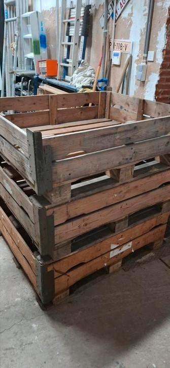 Palletten met opstaande kant  beschikbaar voor biedingen