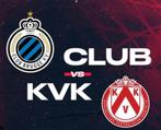 2 TICKETS: Club Brugge KV vs. KV Kortrijk - 25 januari 2025, Losse kaart, Twee personen, Januari