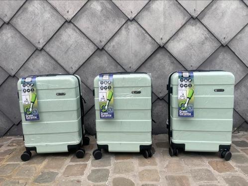 Set van 3 nieuwe handbagagekoffers, Handtassen en Accessoires, Koffers, Nieuw, Zacht kunststof, 50 tot 60 cm, 35 tot 45 cm, Uitschuifbare handgreep