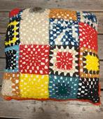 Granny patchwork kussen 44/44, Ophalen of Verzenden, Gebruikt, Rood, Vierkant