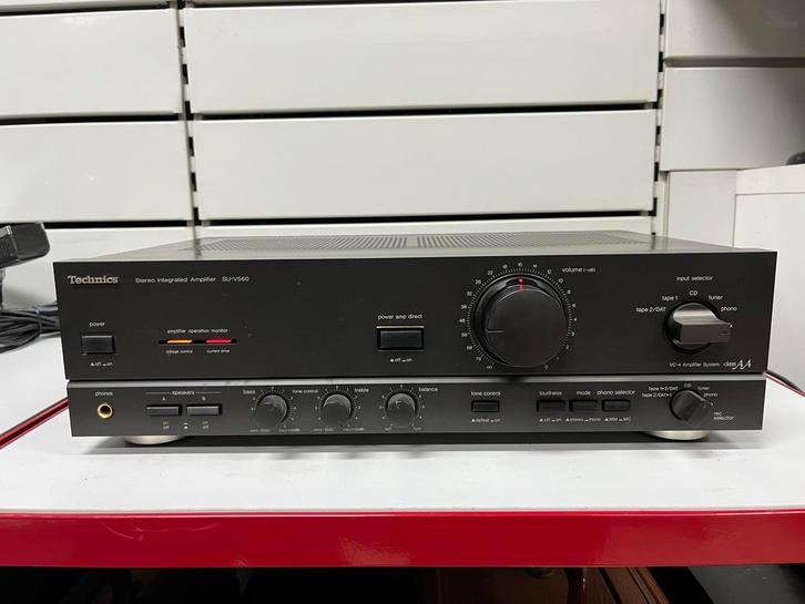 Technics SU-V560 versterker - Klasse AA (eind jaren 80), Audio, Tv en Foto, Versterkers en Ontvangers, Gebruikt, Stereo, 60 tot 120 watt