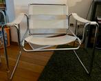 Siege cuir vintage style Wassily de Breuer, Maison & Meubles, 75 à 100 cm, Enlèvement, Utilisé, 50 à 75 cm