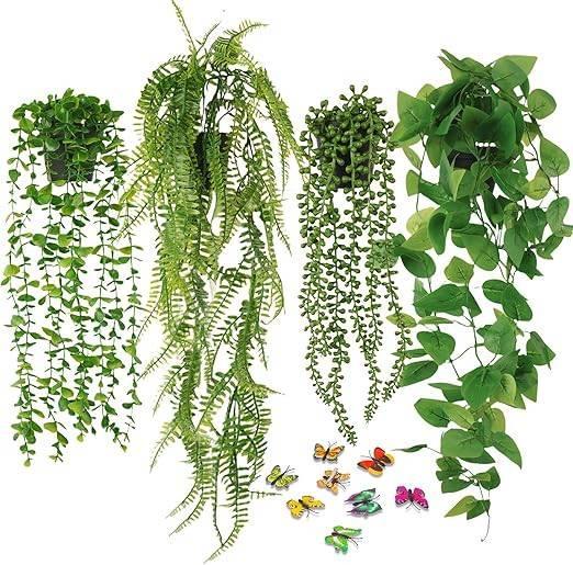 Set van 4 kunstplanten | GRATIS LEVERING, Huis en Inrichting, Woonaccessoires | Kunstplanten en Kunstbloemen, Nieuw, Binnen, Verzenden