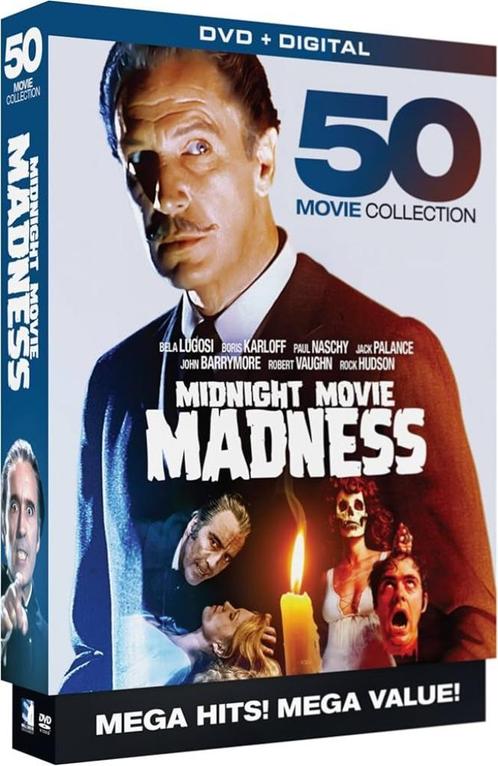 Midnight Movie Madness (50 Movies Collection) (Sealed), Cd's en Dvd's, Dvd's | Thrillers en Misdaad, Nieuw in verpakking, Overige genres