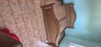 Bed, lattoflex, matras, matrasbeschermer, 2 nachtkastjes., Huis en Inrichting, Slaapkamer | Bedden, Ophalen, Gebruikt, Bruin, Rustiek