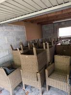 Tuinstoelen met nieuwe kussens ( 20 stuks ), Tuin en Terras, Tuinstoelen, Ophalen, Zo goed als nieuw, Kunststof, Stapelbaar