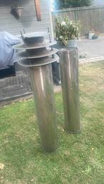 Dubbelwandige schoorsteen in 2 delen, inox, Ophalen, Inox, Gebruikt, Overige typen