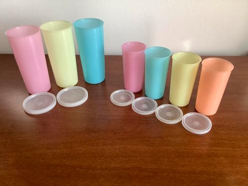 Tupperware hoge bekers met deksel., Huis en Inrichting, Keuken | Tupperware, Zo goed als nieuw, Ophalen