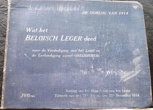 Wat het Belgisch Leger deed,..;, Livres, Guerre & Militaire, Enlèvement ou Envoi