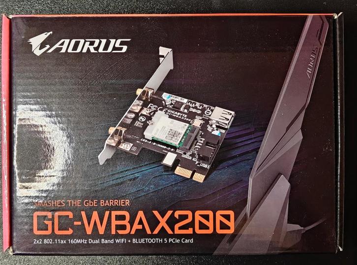Gigabyte GC-WBAX200 Wi-Fi 6 + BT 5.1 PCI-e netwerkkaart, Computers en Software, Netwerkkaarten, Ophalen of Verzenden